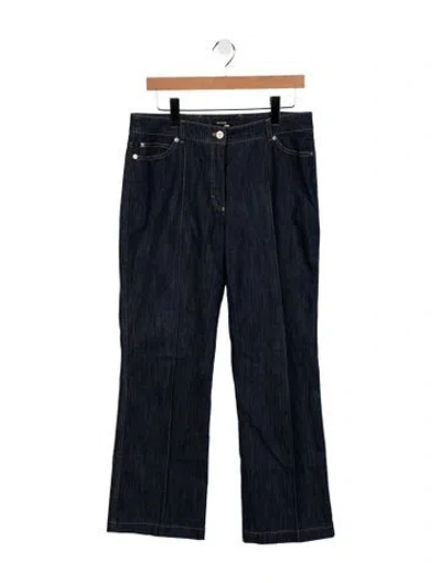 Pre-owned Escada Mid-rise Straight Leg Jeans In Blue