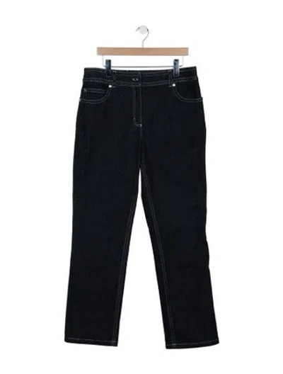 Pre-owned Escada Mid-rise Straight Leg Jeans In Blue