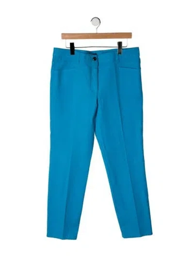 Pre-owned Escada Mid-rise Straight Leg Jeans In Blue