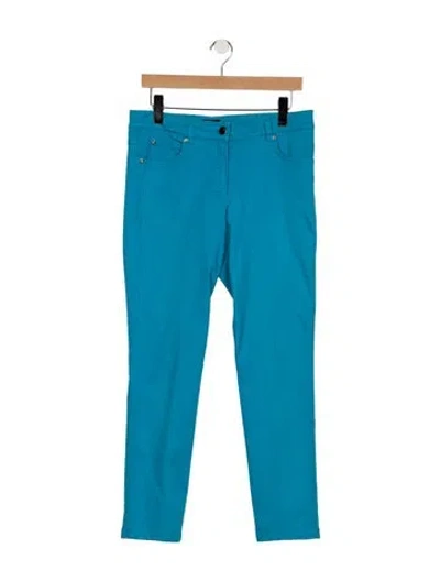 Pre-owned Escada Mid-rise Straight Leg Jeans In Blue