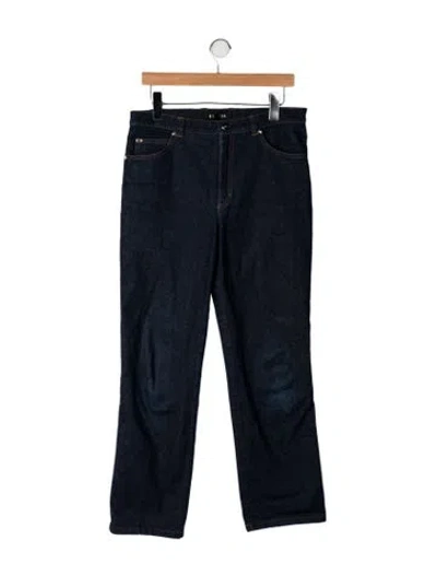 Pre-owned Escada Mid-rise Straight Leg Jeans In Blue