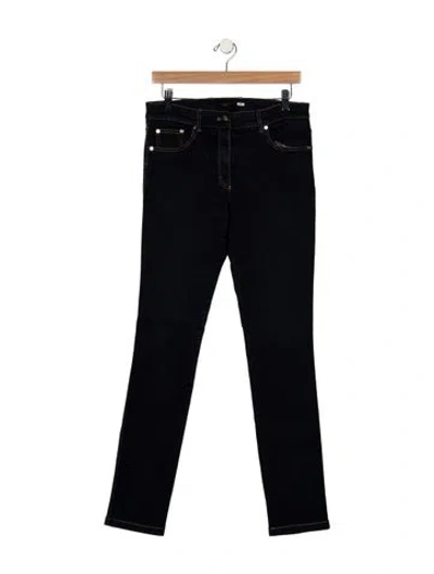 Pre-owned Escada Mid-rise Straight Leg Jeans In Blue