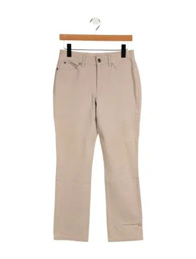 Pre-owned Escada Mid-rise Straight Leg Jeans In Gray
