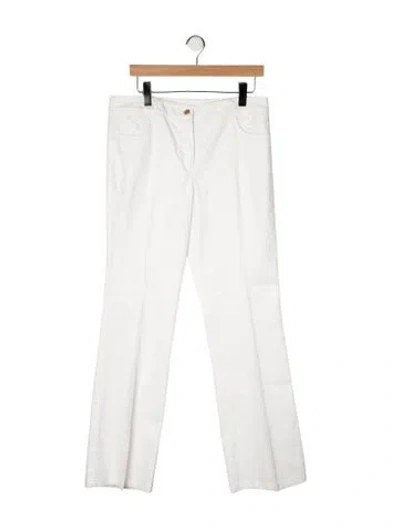 Pre-owned Escada Mid-rise Straight Leg Jeans In Multicolor