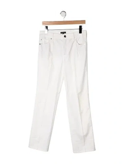 Pre-owned Escada Mid-rise Straight Leg Jeans In Neutral