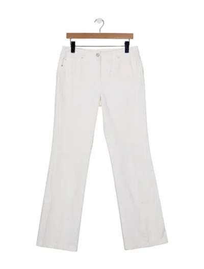 Pre-owned Escada Mid-rise Straight Leg Jeans In Neutrals