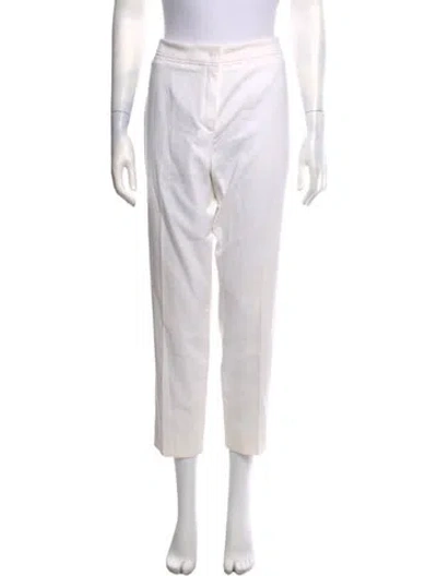 Pre-owned Escada Mid-rise Straight Leg Jeans In Neutrals