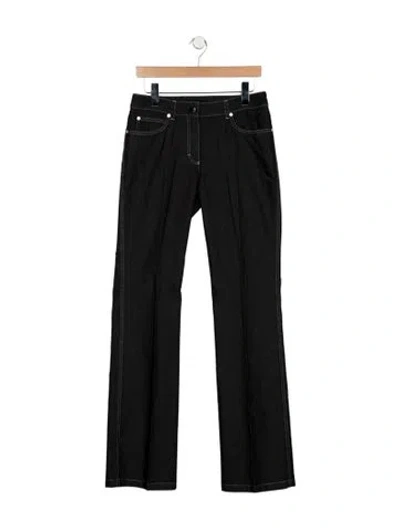 Pre-owned Escada Mid-rise Straight Leg Jeans W/ Tags In Black