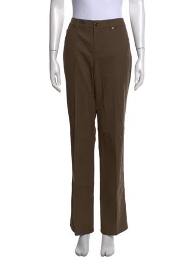 Pre-owned Escada Mid-rise Straight Leg Jeans W/ Tags In Brown