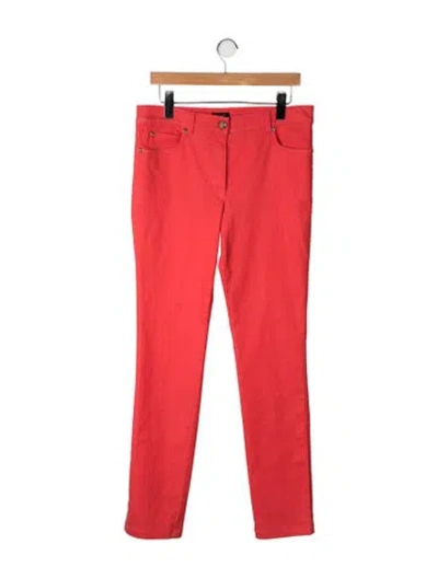 Pre-owned Escada Mid-rise Straight Leg Jeans W/ Tags In Orange