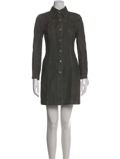 Pre-owned Escada Mini Dress In Blue