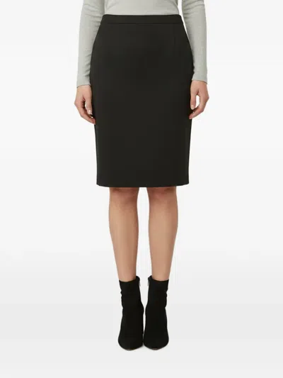 Pre-owned Escada Mini Pencil Skirt In Black