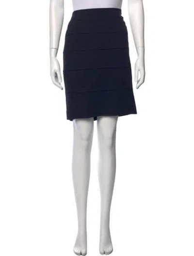 Pre-owned Escada Mini Skirt In Blue