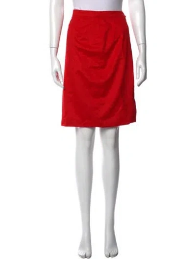 Pre-owned Escada Mini Skirt In Red