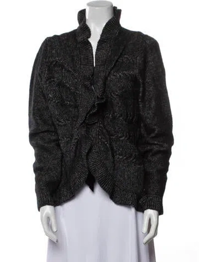 Pre-owned Escada Mock Neck Sweater In Black