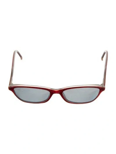 Pre-owned Escada Narrow Tinted Sunglasses In Burgundy