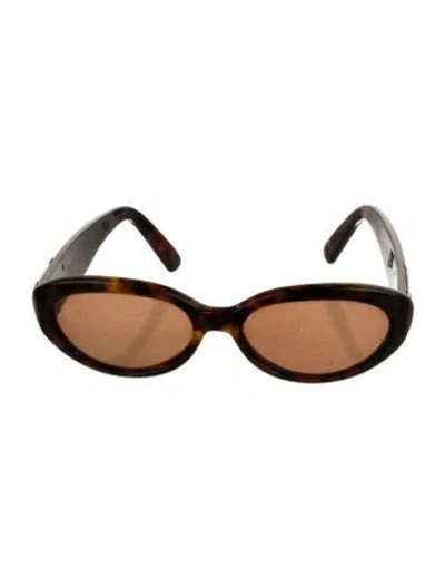 Pre-owned Escada Narrow Tinted Sunglasses In Neutral
