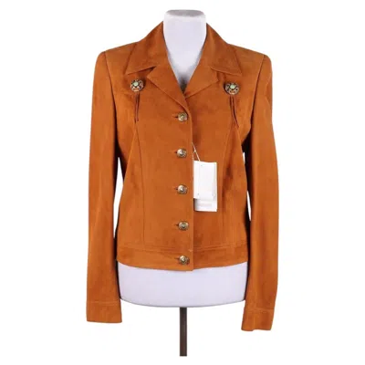 Pre-owned Escada . New Suede Jacket (with Tag) In Brown