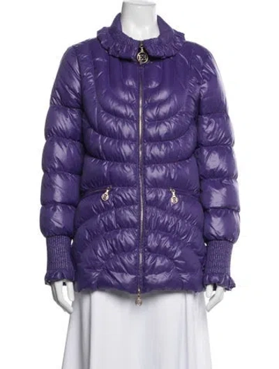 Pre-owned Escada Nylon Down Jacket In Blue