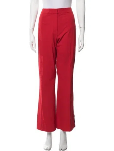 Pre-owned Escada Nylon Flared Pants In Red