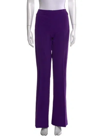 Pre-owned Escada Nylon Flared Pants In Purple