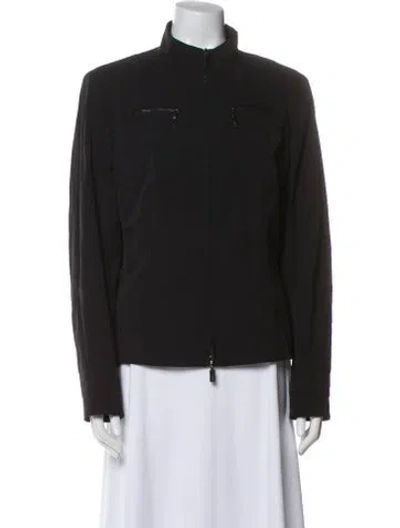 Pre-owned Escada Nylon Jacket In Black