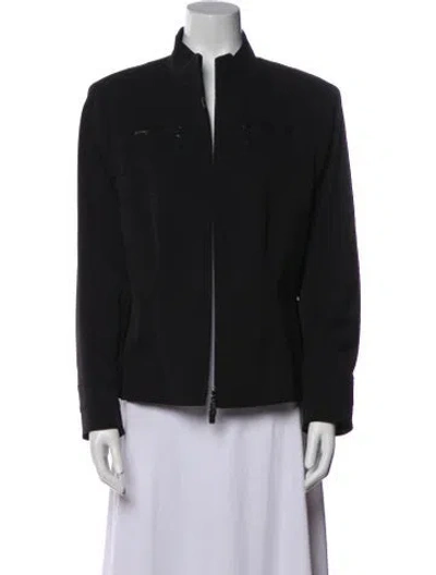 Pre-owned Escada Nylon Jacket In Black