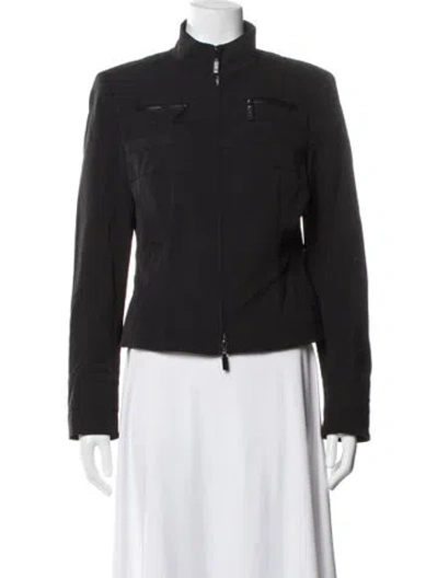 Pre-owned Escada Nylon Jacket In Black