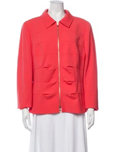 Pre-owned Escada Nylon Jacket In Orange