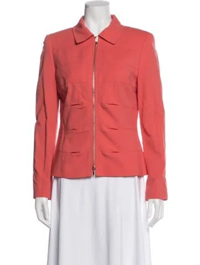 Pre-owned Escada Nylon Jacket In Orange