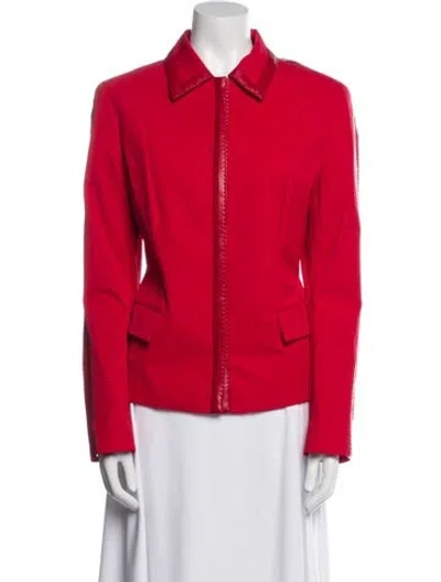 Pre-owned Escada Nylon Jacket In Red