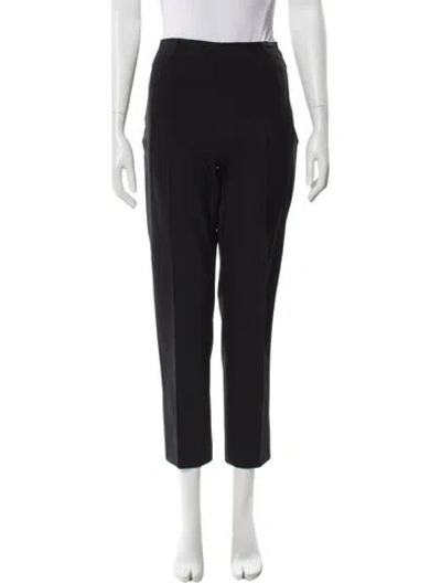 Pre-owned Escada Nylon Straight Leg Pants In Black
