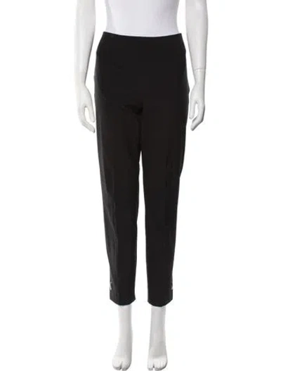 Pre-owned Escada Nylon Straight Leg Pants In Black