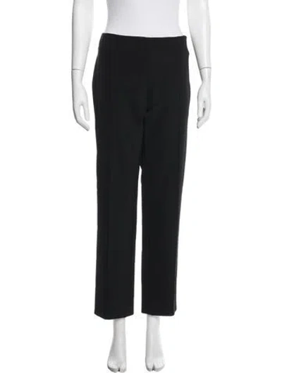 Pre-owned Escada Nylon Straight Leg Pants In Black