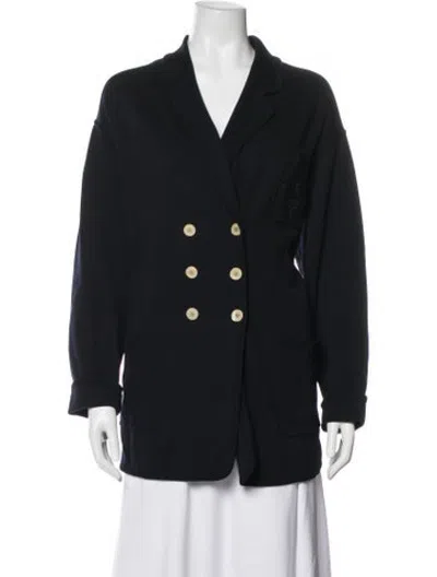 Pre-owned Escada Open Front Sweater In Black
