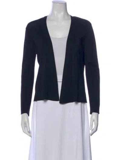 Pre-owned Escada Open Front Sweater In Blue