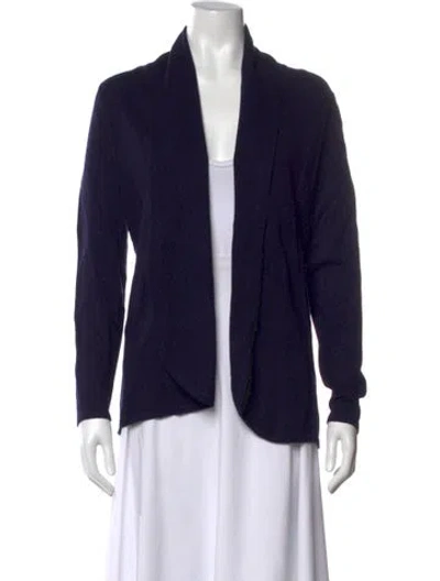 Pre-owned Escada Open Front Sweater In Blue