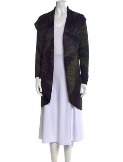 Pre-owned Escada Open Front Sweater In Multi