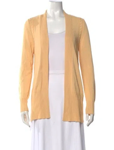 Pre-owned Escada Open Front Sweater In Neutrals