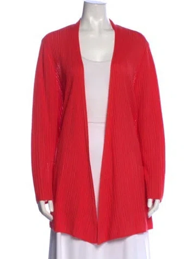 Pre-owned Escada Open Front Sweater In Pink