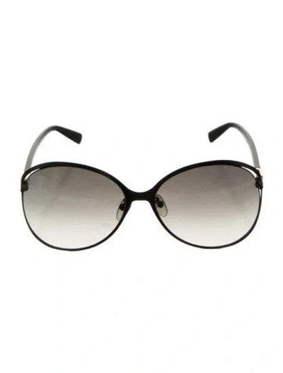 Pre-owned Escada Oversize Gradient Sunglasses In Black