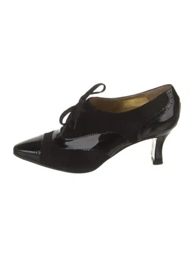 Pre-owned Escada Patent Leather Pumps In Black