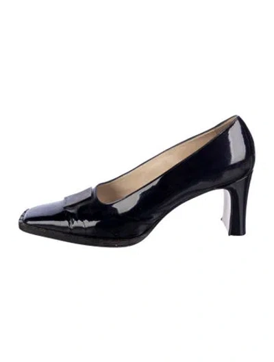 Pre-owned Escada Patent Leather Pumps In Blue