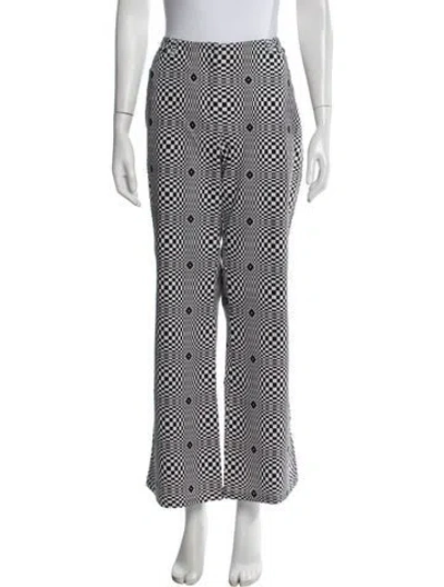 Pre-owned Escada Patterned Flared Pants In Multicolor