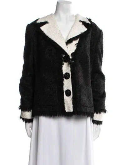 Pre-owned Escada Patterned Jacket In Multi