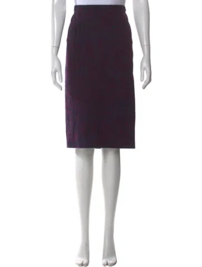 Pre-owned Escada Patterned Knee-length Skirt In Purple