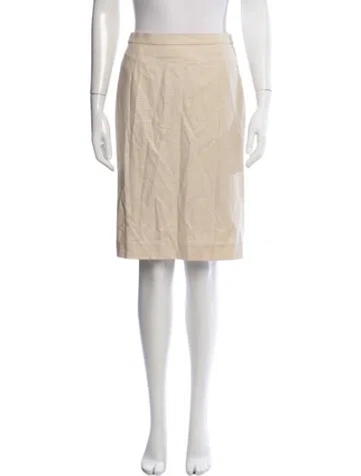 Pre-owned Escada Patterned Knee-length Skirt In Yellow