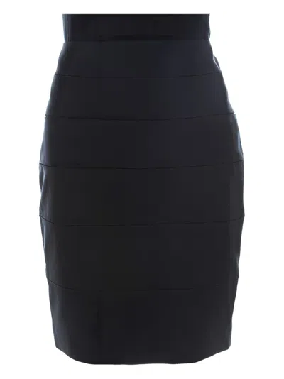 Pre-owned Escada Pencil Skirt In Blue