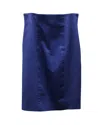 Escada Pencil Skirt In Blue Cupro In Blue