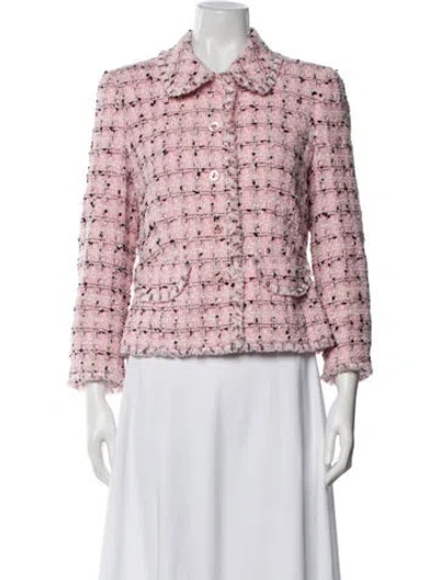 Pre-owned Escada Plaid Print Blazer